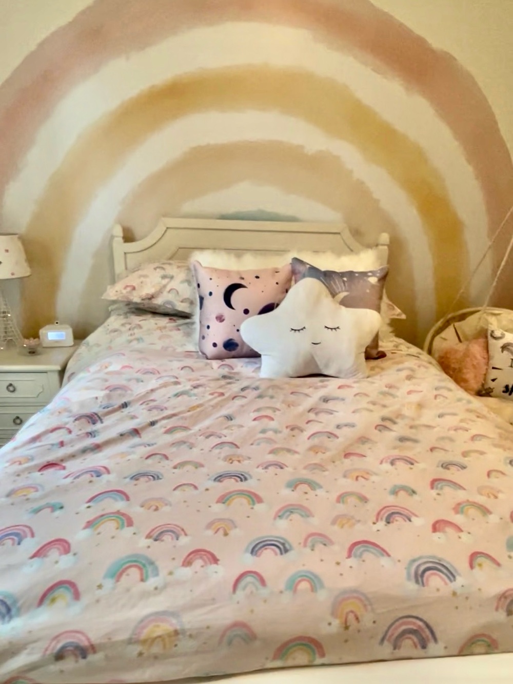 Pottery Barn Teen (Full) Rainbow Cloud Organic Duvet Cover w/ Shams & Sheet Set - Picture 2 of 8